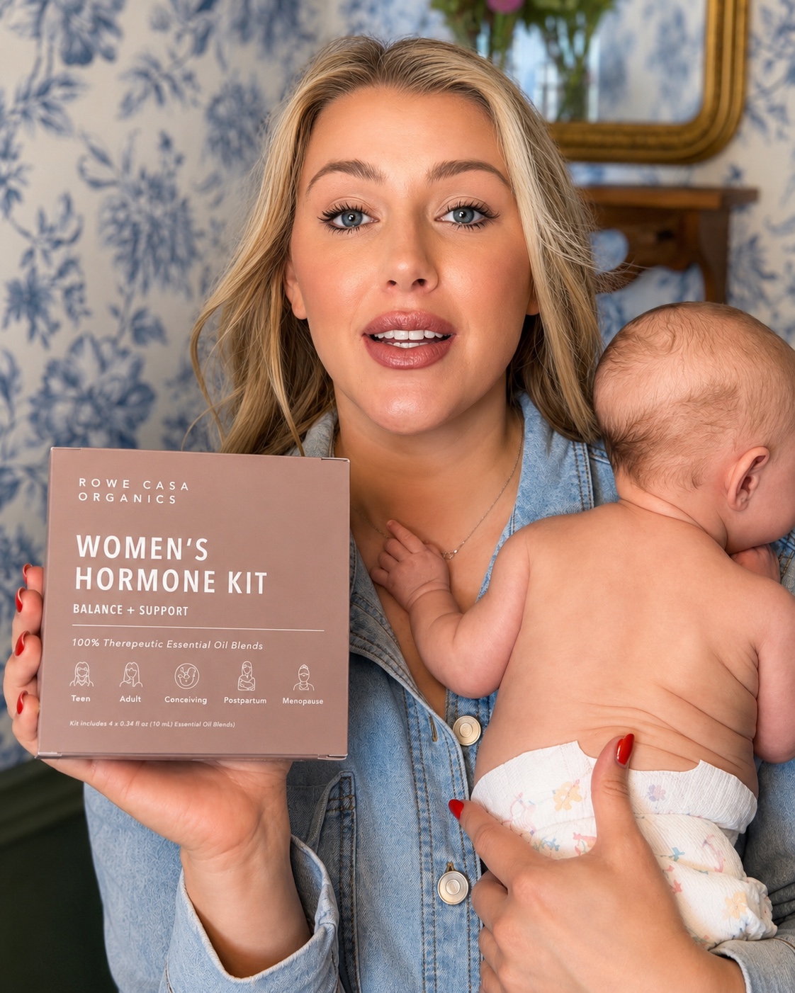 Brogan Chadwell UGC wellness video — Rowe Casa Organics Women's Hormone Kit review
